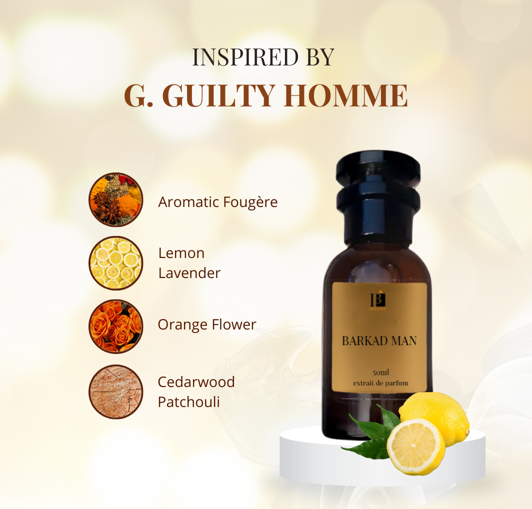 Barkad Man 50ml - Inspired by G. Guilty Homme
