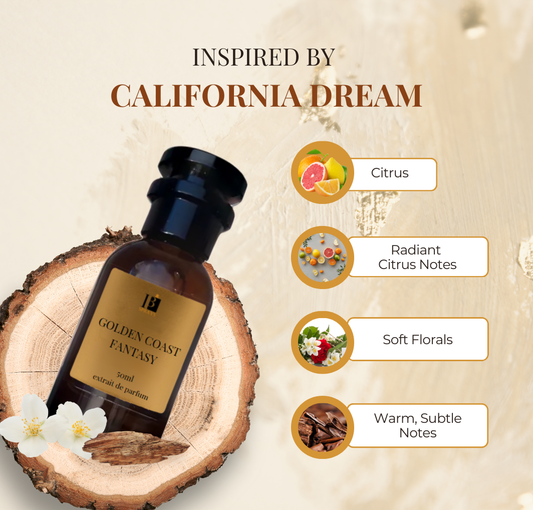 Golden Coast Fantasy 50ml - Inspired by California Dream