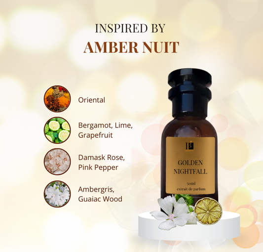 Golden Nightfall 50ml - Inspired by Amber Nuit