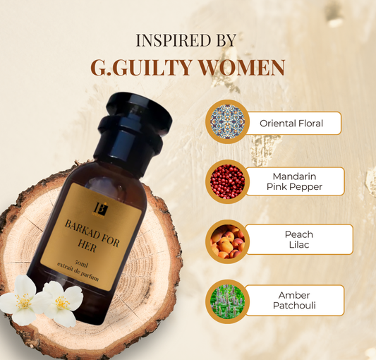 Barkad for Her 50ml - Inspired by G.Guilty Women