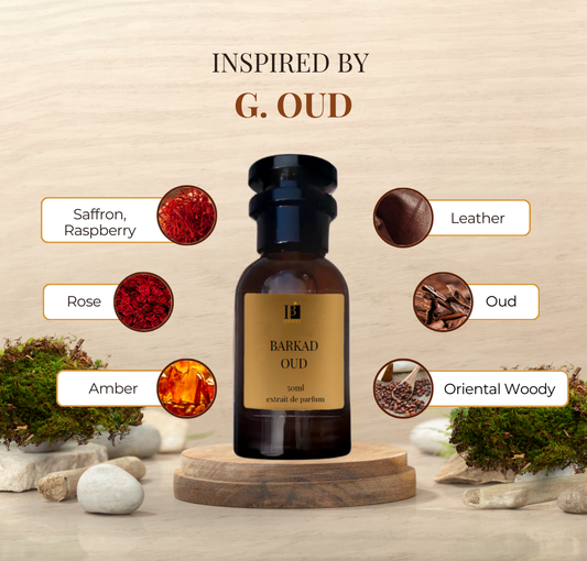 Barkad Oud 50ml - Inspired by G. Oud